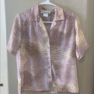 Animal Print Button Up